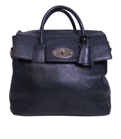 Medium Cara, £550, Handbags, Black, Leather, Front view
